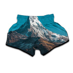 Himalaya Mountain Print Muay Thai Boxing Shorts