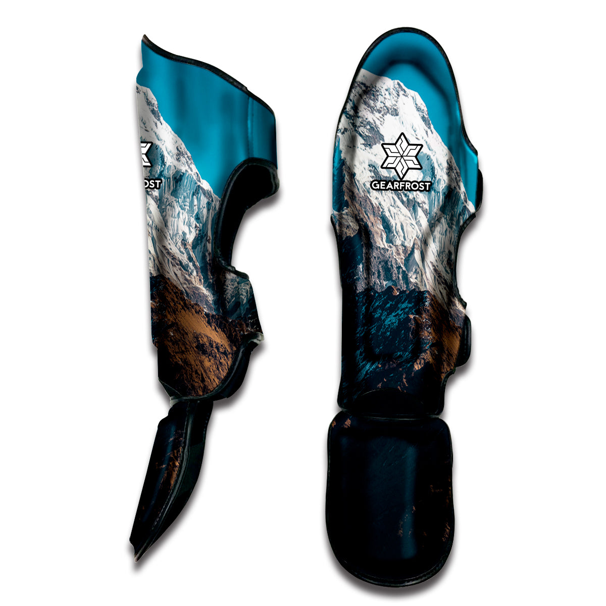 Himalaya Mountain Print Muay Thai Shin Guard