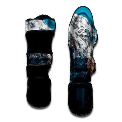 Himalaya Mountain Print Muay Thai Shin Guard