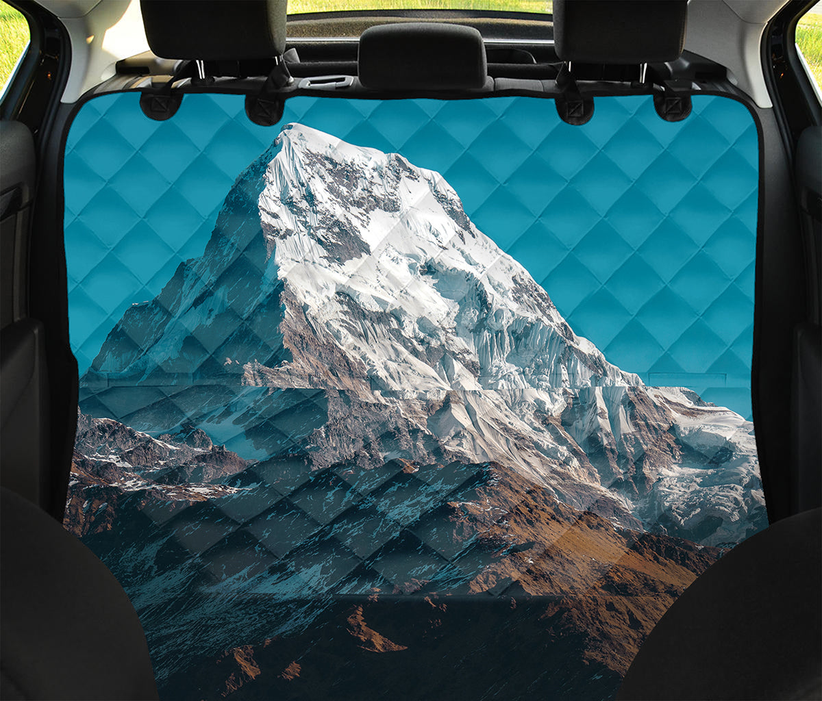 Himalaya Mountain Print Pet Car Back Seat Cover