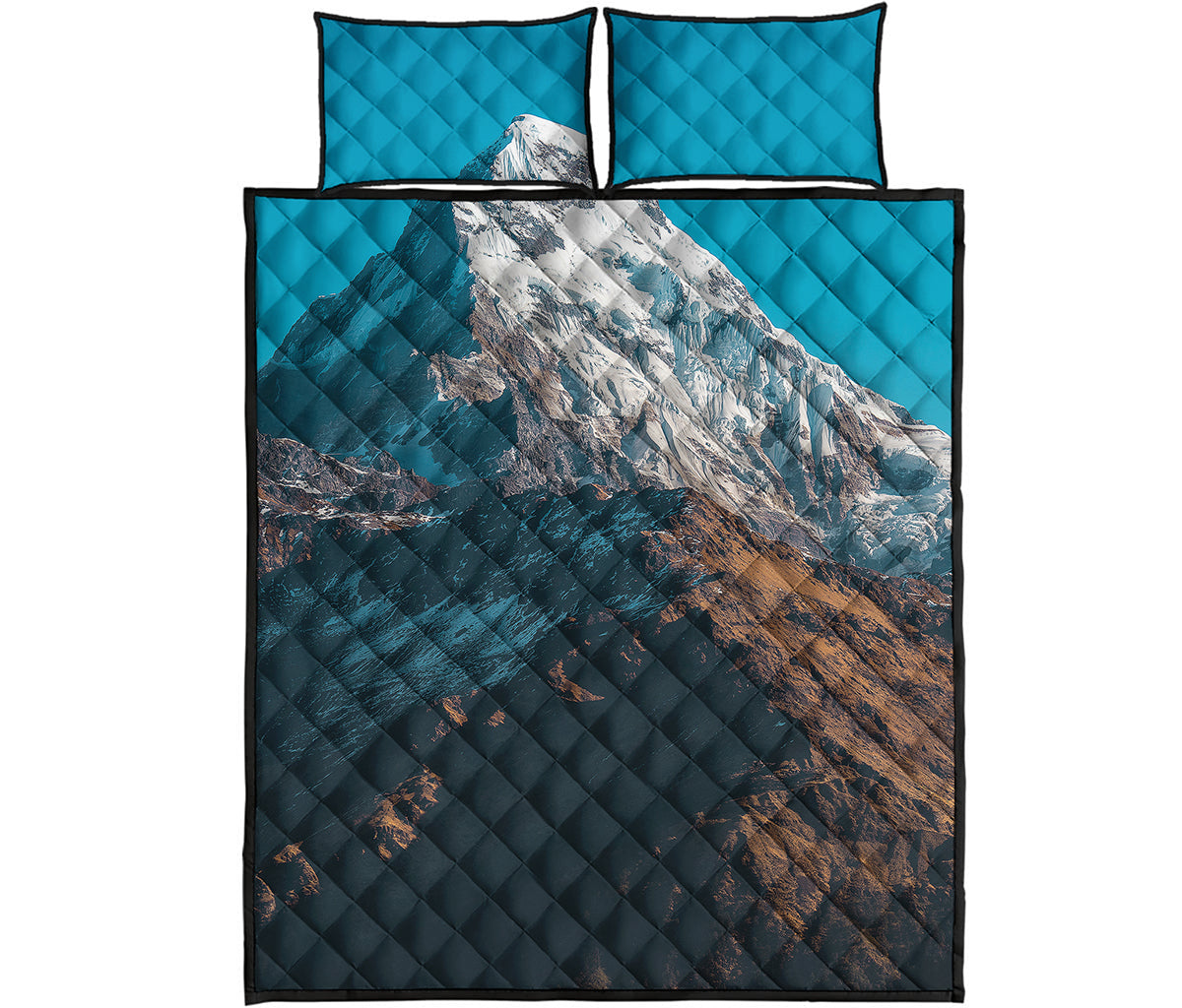 Himalaya Mountain Print Quilt Bed Set