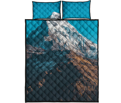 Himalaya Mountain Print Quilt Bed Set