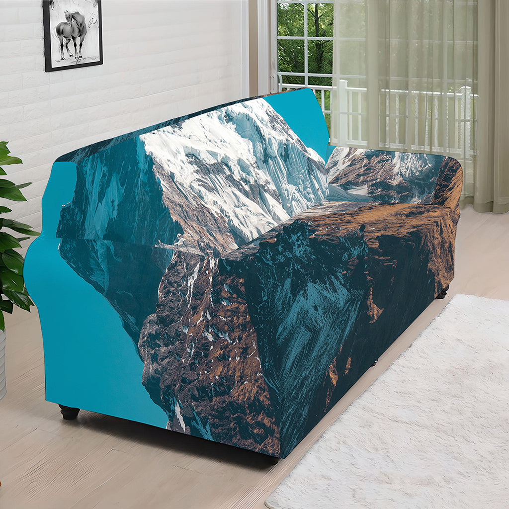Himalaya Mountain Print Sofa Cover