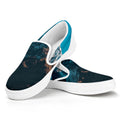 Himalaya Mountain Print White Slip On Sneakers