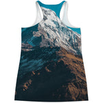 Himalaya Mountain Print Women's Racerback Tank Top