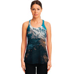 Himalaya Mountain Print Women's Racerback Tank Top