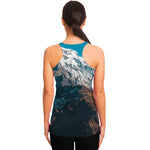Himalaya Mountain Print Women's Racerback Tank Top