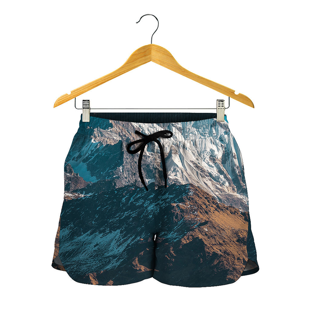 Himalaya Mountain Print Women's Shorts