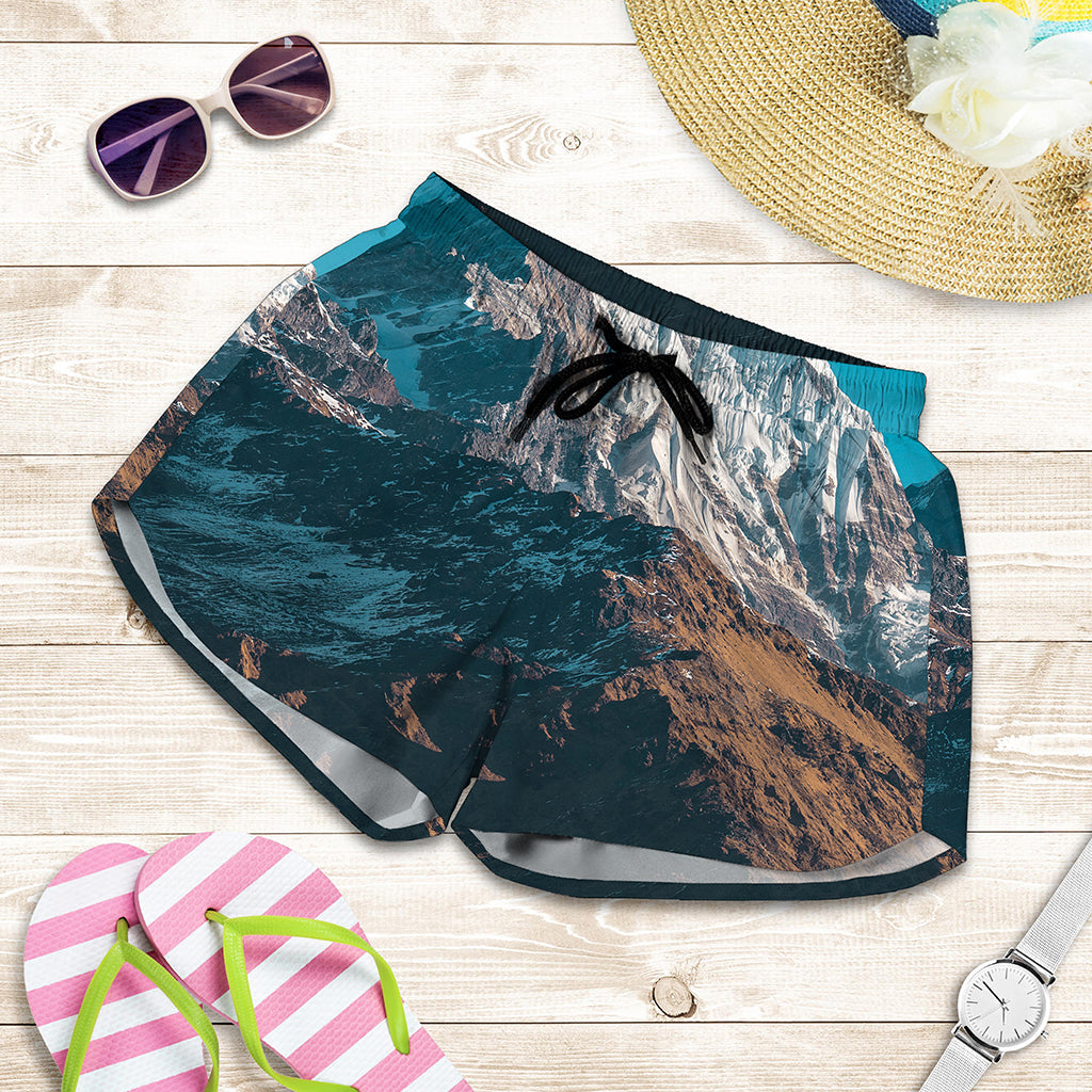 Himalaya Mountain Print Women's Shorts