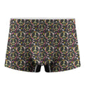 Hippie Peace Sign Flower Pattern Print Men's Boxer Briefs