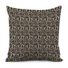 Hippie Peace Sign Flower Pattern Print Pillow Cover