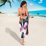 Hippie Siberian Husky Print Beach Sarong Wrap