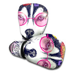 Hippie Siberian Husky Print Boxing Gloves