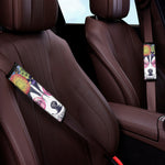 Hippie Siberian Husky Print Car Seat Belt Covers