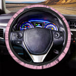 Hippie Siberian Husky Print Car Steering Wheel Cover