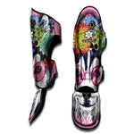 Hippie Siberian Husky Print Muay Thai Shin Guard
