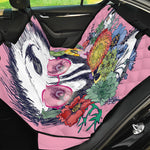Hippie Siberian Husky Print Pet Car Back Seat Cover