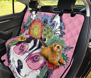 Hippie Siberian Husky Print Pet Car Back Seat Cover