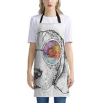 Hipster Beagle With Glasses Print Apron