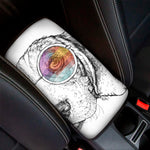 Hipster Beagle With Glasses Print Car Center Console Cover