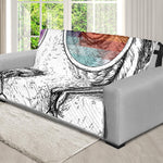 Hipster Beagle With Glasses Print Futon Protector