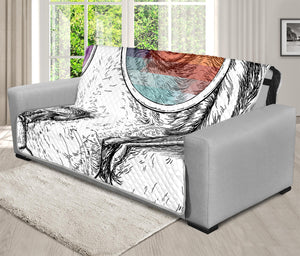 Hipster Beagle With Glasses Print Futon Protector