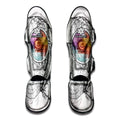 Hipster Beagle With Glasses Print Muay Thai Shin Guards