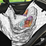 Hipster Beagle With Glasses Print Pet Car Back Seat Cover