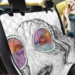 Hipster Beagle With Glasses Print Pet Car Back Seat Cover