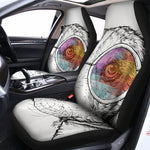 Hipster Beagle With Glasses Print Universal Fit Car Seat Covers