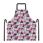 Hipster Chihuahua Pattern Print Apron