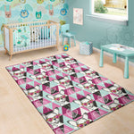 Hipster Chihuahua Pattern Print Area Rug