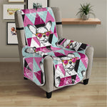 Hipster Chihuahua Pattern Print Armchair Protector