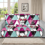 Hipster Chihuahua Pattern Print Futon Protector