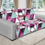 Hipster Chihuahua Pattern Print Futon Protector