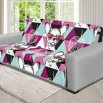 Hipster Chihuahua Pattern Print Futon Protector