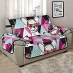 Hipster Chihuahua Pattern Print Half Sofa Protector