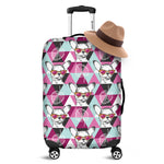 Hipster Chihuahua Pattern Print Luggage Cover