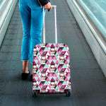 Hipster Chihuahua Pattern Print Luggage Cover