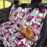 Hipster Chihuahua Pattern Print Pet Car Back Seat Cover