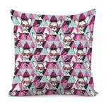 Hipster Chihuahua Pattern Print Pillow Cover