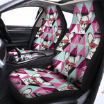 Hipster Chihuahua Pattern Print Universal Fit Car Seat Covers