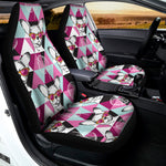 Hipster Chihuahua Pattern Print Universal Fit Car Seat Covers