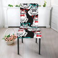 Hipster Frog Pattern Print Dining Chair Slipcover