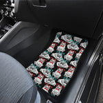 Hipster Frog Pattern Print Front Car Floor Mats