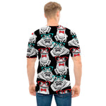 Hipster Frog Pattern Print Men's T-Shirt