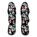 Hipster Frog Pattern Print Muay Thai Shin Guards
