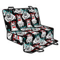 Hipster Frog Pattern Print Pet Car Back Seat Cover