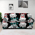 Hipster Frog Pattern Print Sofa Cover
