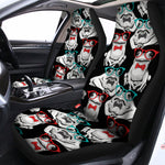 Hipster Frog Pattern Print Universal Fit Car Seat Covers